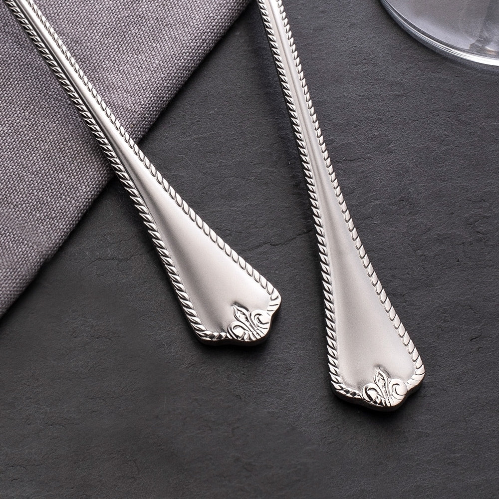 Queen 24-Piece Cutlery Set | Premium 18/10 Stainless Steel | Made in Turkey – طقم أدوات مائدة، 24 قطعة، ستانلس ستيل 18/10، صناعة تركية