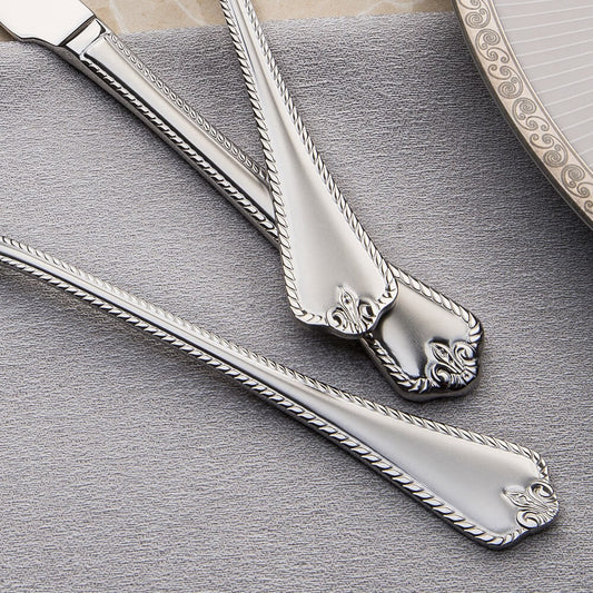 Qing 24-Piece Cutlery Set | Premium 18/10 Stainless Steel | Made in Turkey