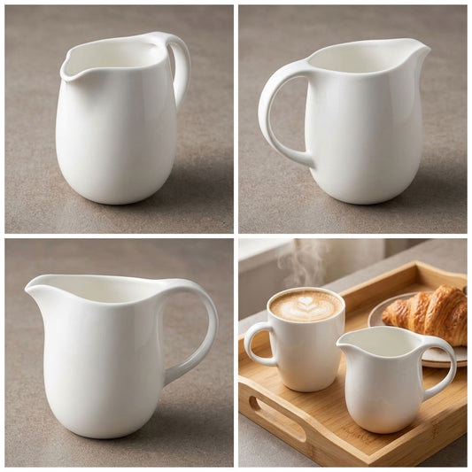 Cloud Pour — White 290 ml Serving Jug