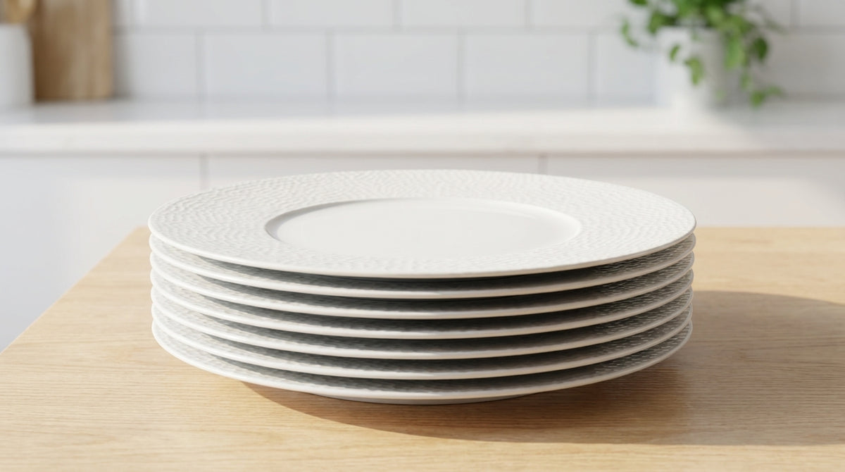 Loaloa 6 Porcelain Plate set | Dinner or Steak plate 27 cm – طقم أطباق بورسلين، 6 قطع، مقاس 27 سم، للعشاء أو الستيك