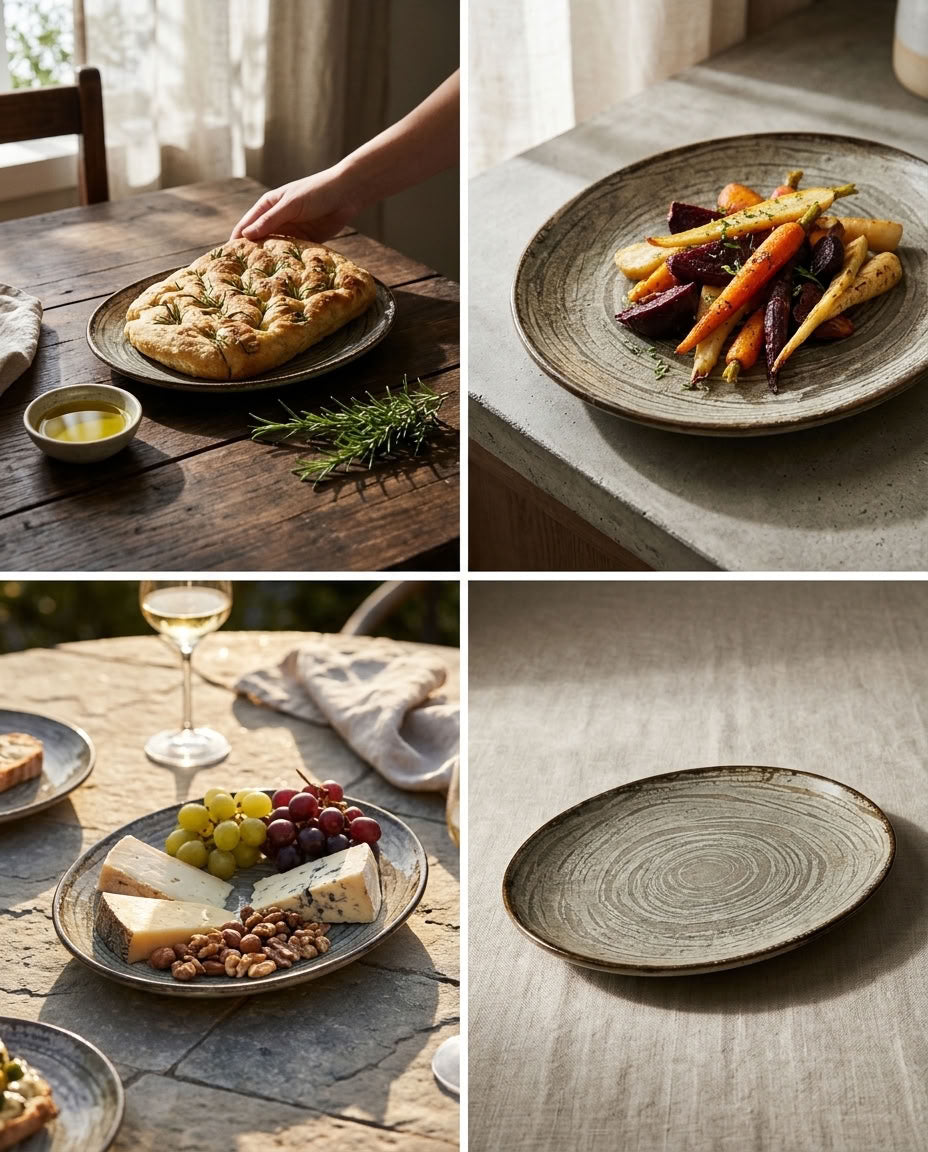 Oval porcelain platter 25 cm – serving presentation