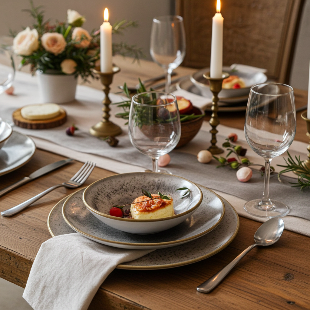 Turkink Dinner set 24 Porcelain Plates