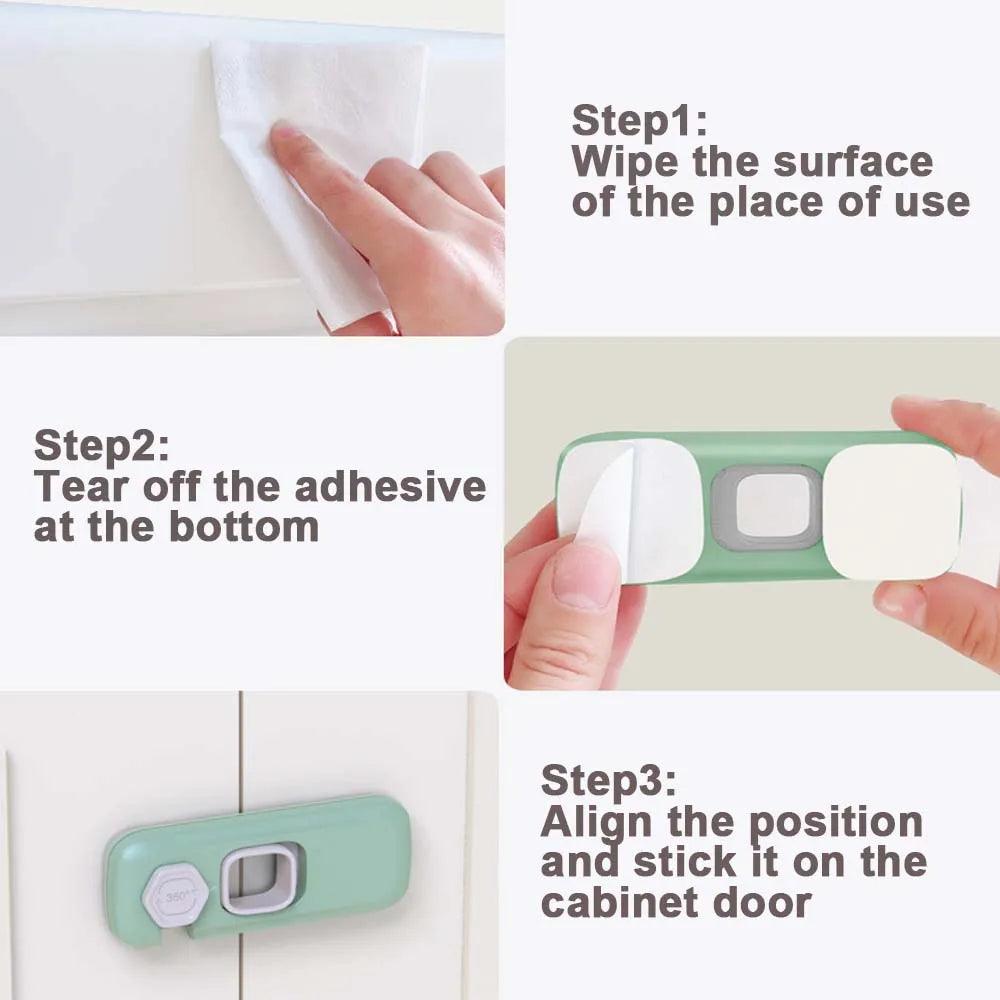 Wawa Refrigerator Lock Set of 2 – طقم قفل للثلاجة، قطعتان
