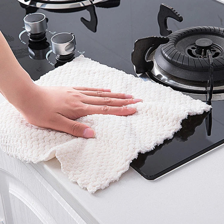 Hola Microfiber Kitchen Towels – 6 Pack Ultra-Absorbent Cleaning Cloths – فوط مطبخ مايكروفايبر فائقة الامتصاص، 6 قطع