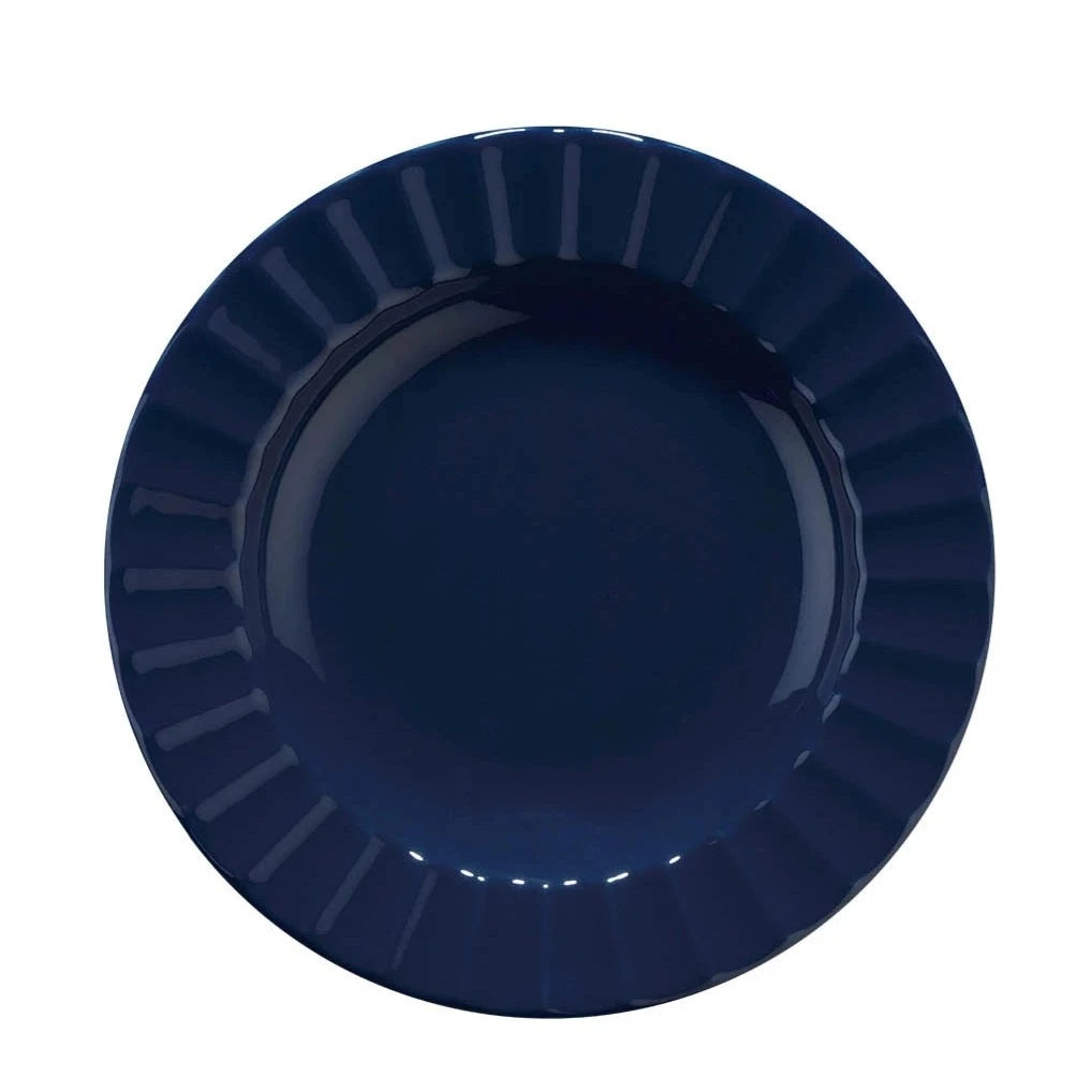 Turkmun Navy-Blue Dinner set of 24 pieces – طقم عشاء باللون الأزرق الداكن، 24 قطعة