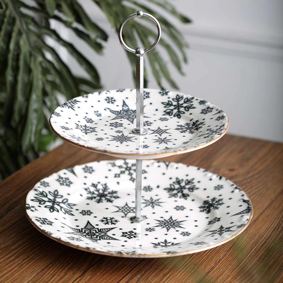 Jasmine Serving Stand 2 Tiers – حامل تقديم بطابقين