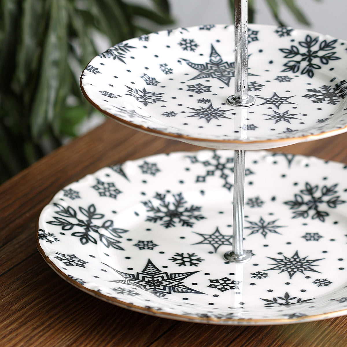 Jasmine Serving Stand 2 Tiers – حامل تقديم بطابقين