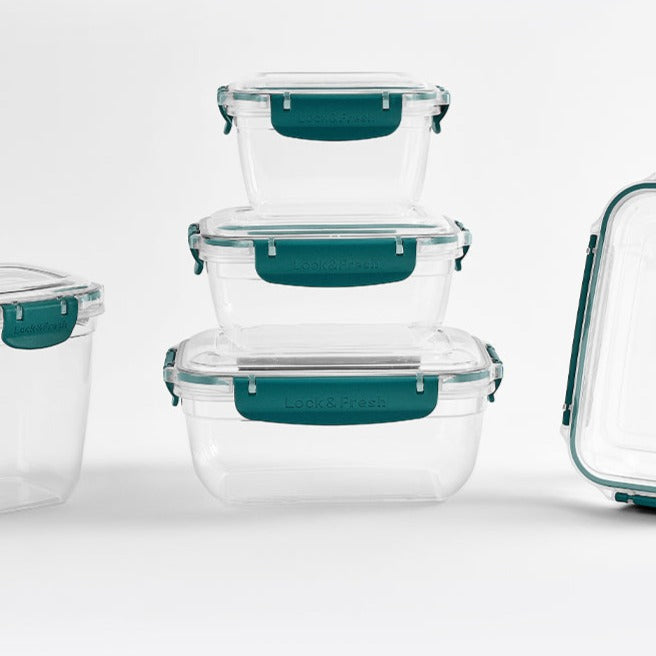 FreshCo Square Fridge Container 3 pc Set- Big – طقم علب ثلاجة مربعة، 3 قطع، حجم كبير