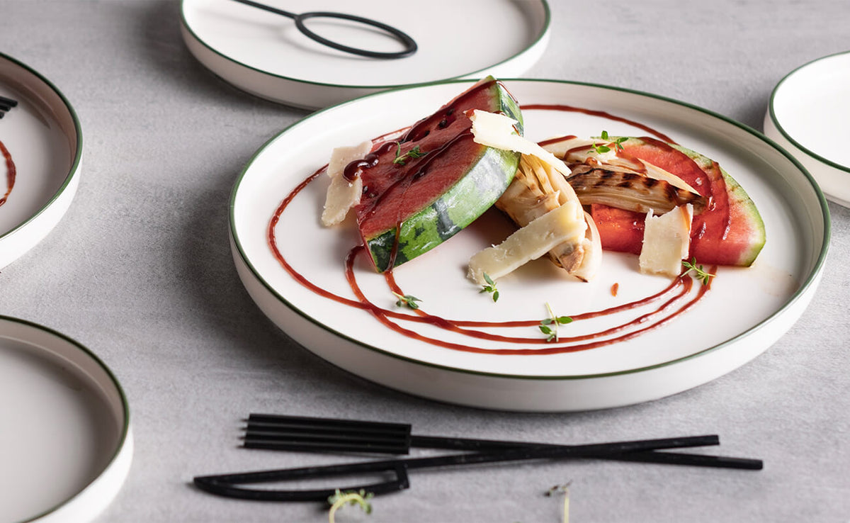 Ecoline 30 Plate Modern Porcelain Dinner Set – طقم عشاء بورسلين عصري، 30 طبقًا