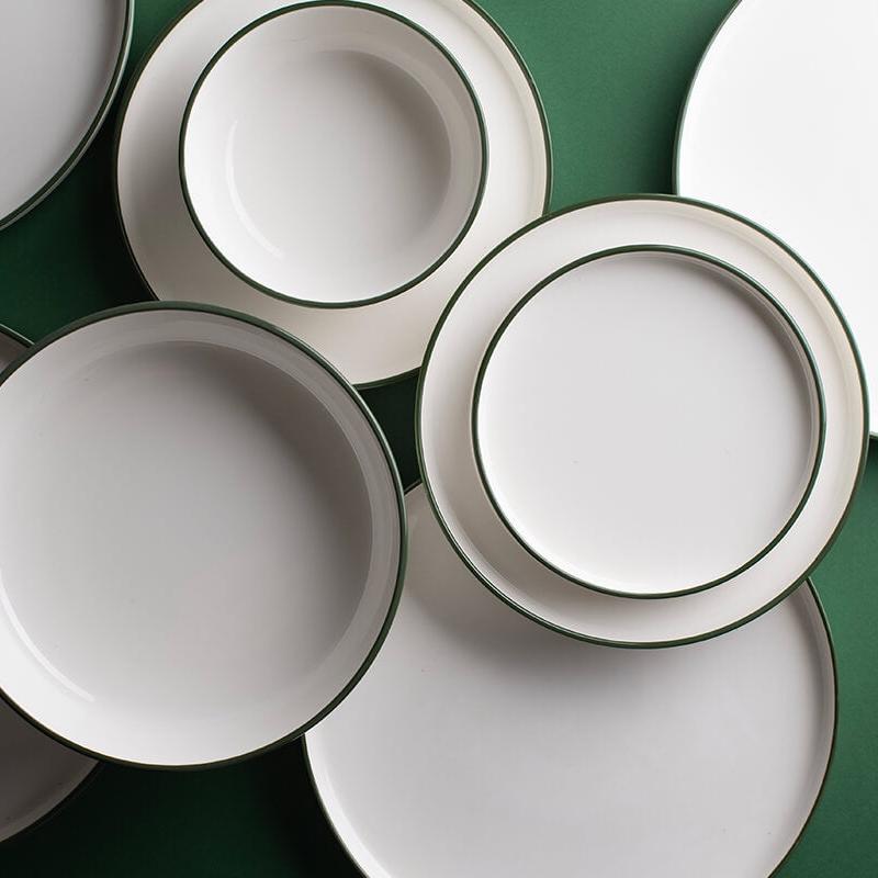 Ecoline 30 Plate Modern Porcelain Dinner Set – طقم عشاء بورسلين عصري، 30 طبقًا