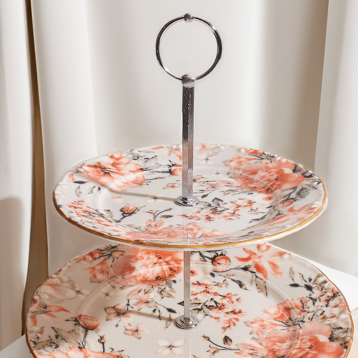 Jasmine Serving Stand 2 Tiers – حامل تقديم بطابقين