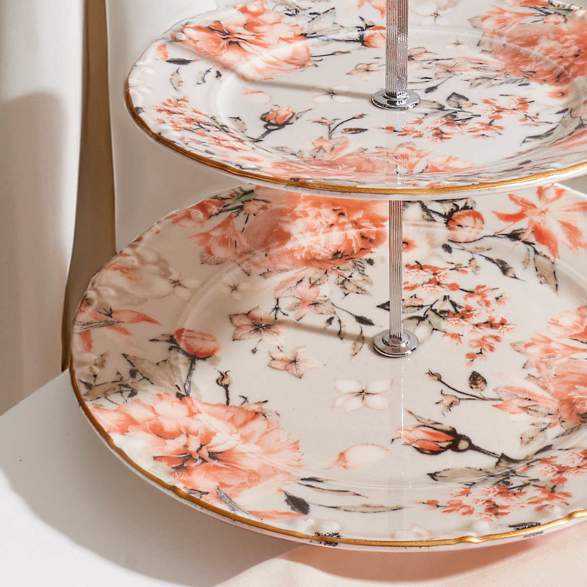 Jasmine Serving Stand 2 Tiers – حامل تقديم بطابقين