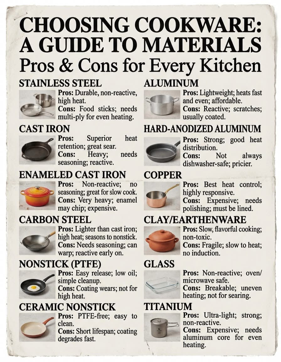 Choosing the Right Cookware: A Simple Guide for Every Kitchen