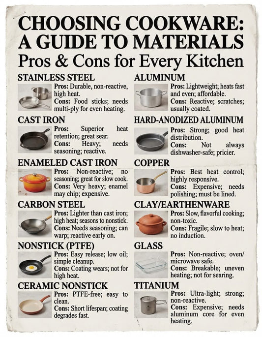 Choosing the Right Cookware: A Simple Guide for Every Kitchen