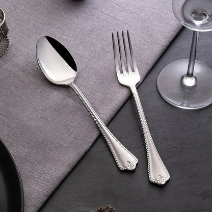 Qing 24-Piece Cutlery Set | Premium 18/10 Stainless Steel | Made in Turkey