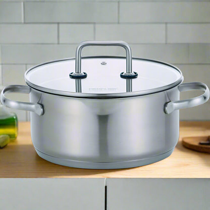 Baba Stainless Steel Pot set of 3 posts, 1 frying pan and 1 sauce pan