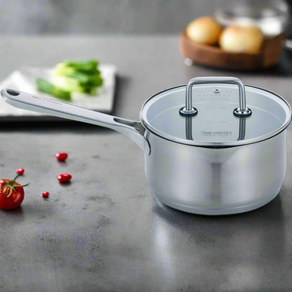 Baba Stainless Steel Pot set of 3 posts, 1 frying pan and 1 sauce pan