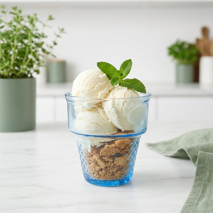🍨 Elegant Glass Dessert Cups Set of 6 | Ice Cream, Fruit & Dessert Serving Bowls