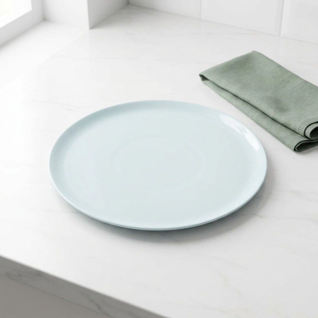 Litblu 6 Porcelain Plate set | Dinner or Steak plate 27 cm