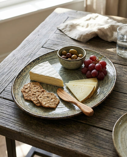 Beigwen Oval Porcelain Platter – 30cm Elegant Turkish Serving Platter (31 × 24 cm)