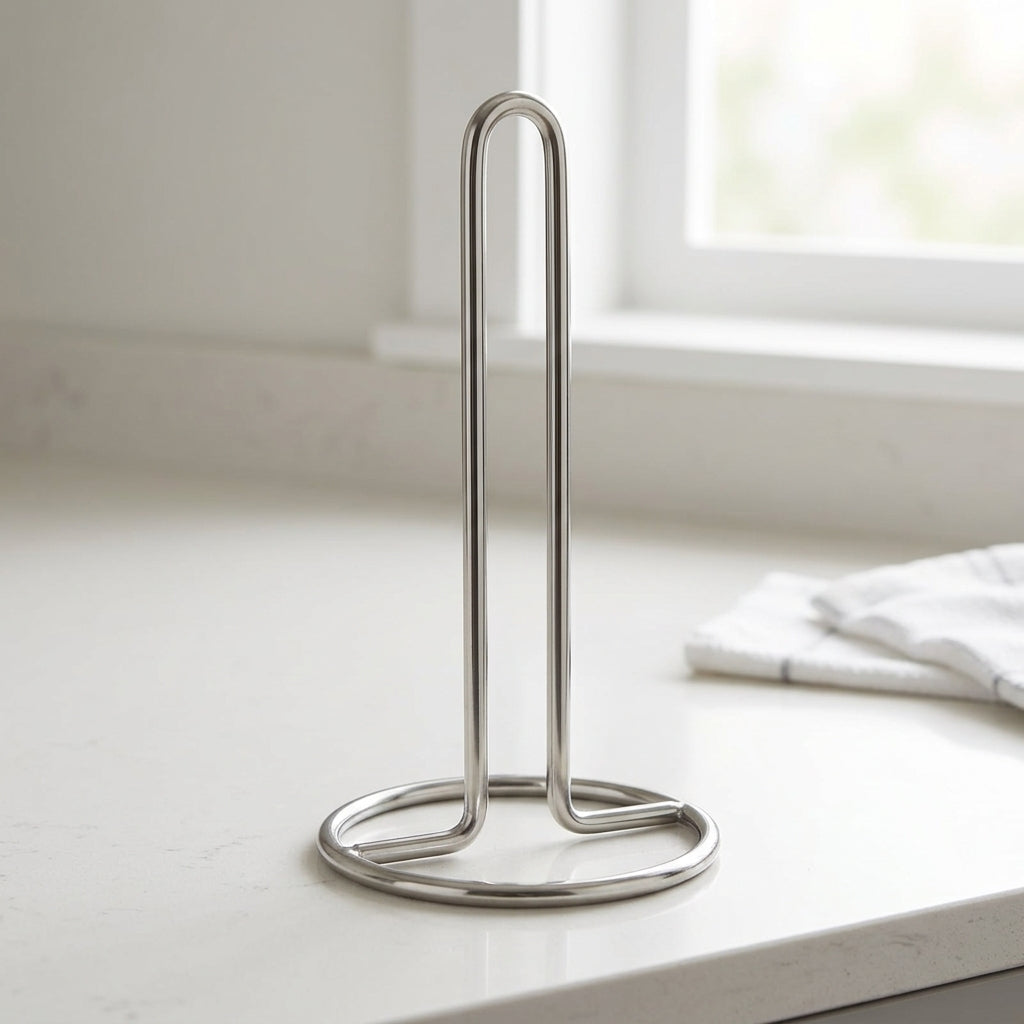 Minimalist Loop Stainless Steel Paper Towel Holder