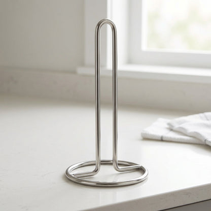 Minimalist Loop Stainless Steel Paper Towel Holder