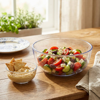 Salads 7-Piece Glass Bowls Set – Bowls  for Everyday Dining- Serving 6 People
