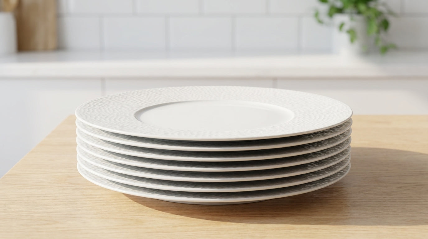 Loaloa 6 Porcelain Plate set | Dinner or Steak plate 27 cm