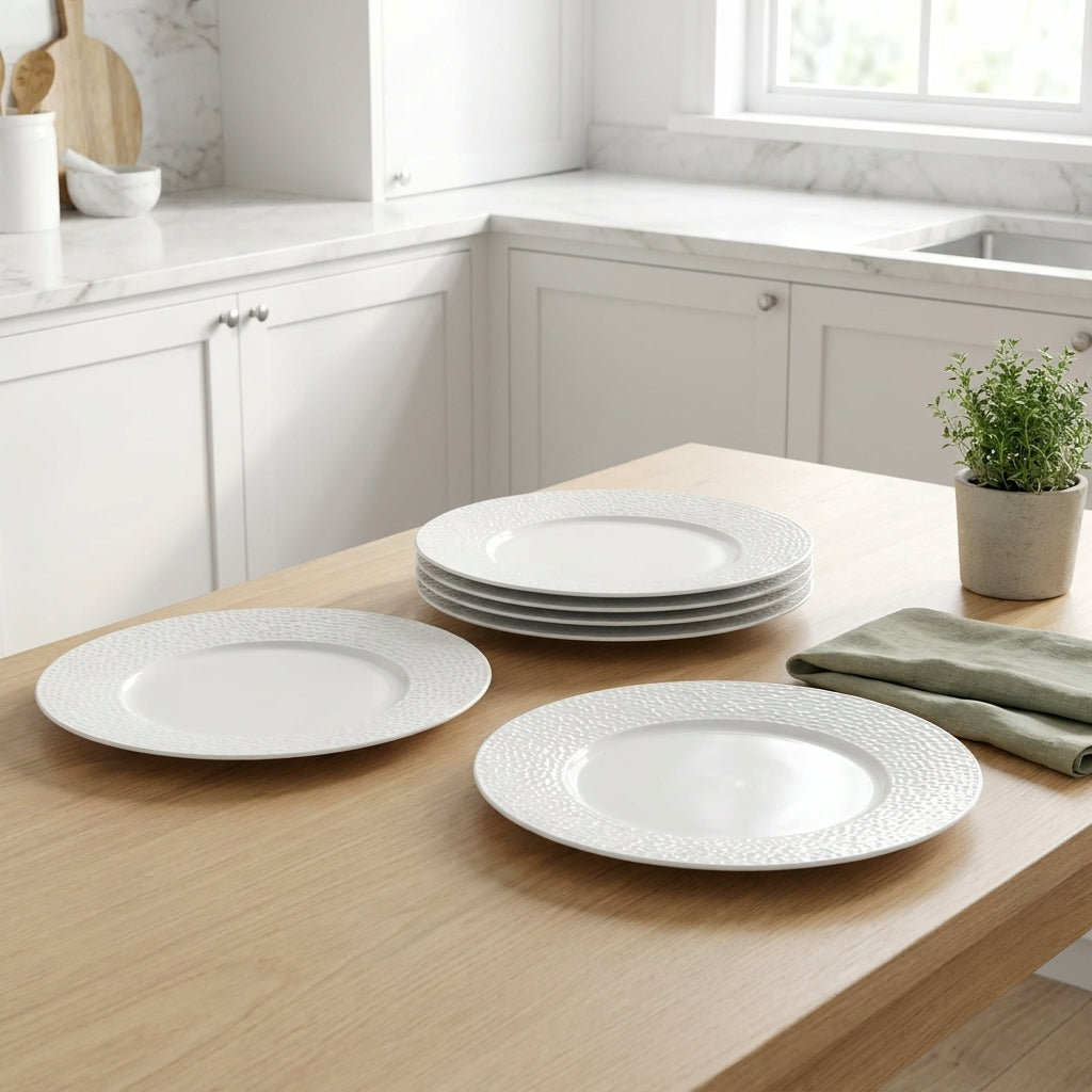 Loaloa 6 Porcelain Plate set | Dinner or Steak plate 27 cm