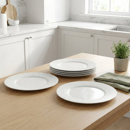 Loaloa 6 Porcelain Plate set | Dinner or Steak plate 27 cm