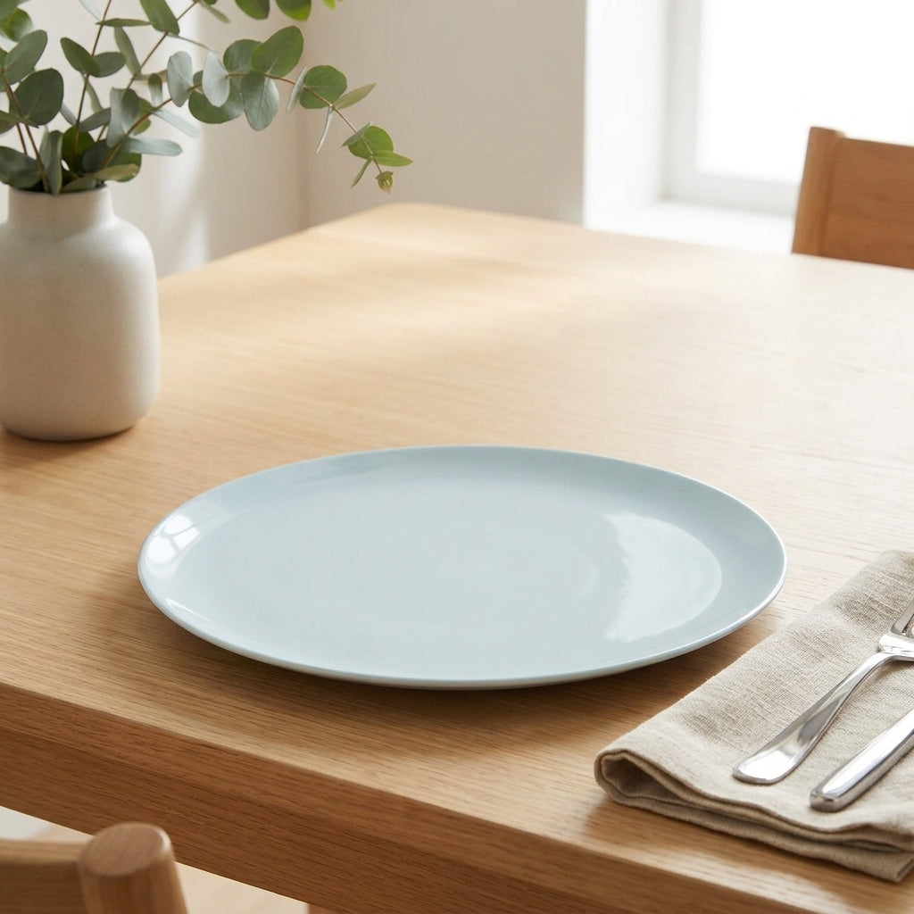 Litblu 6 Porcelain Plate set | Dinner or Steak plate 27 cm