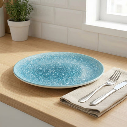 Munblu 6 Porcelain Plate set | Dinner or Steak plate 27 cm