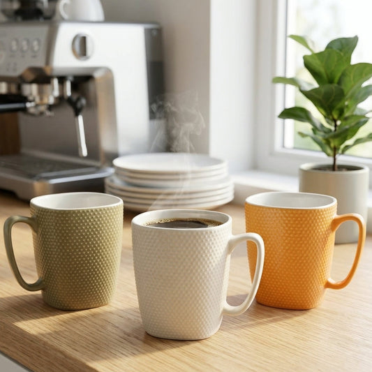 Munch Textured Mug Set for 3