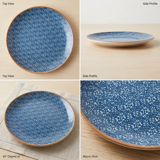 Blulev Porcelain Platter – 30cm Elegant Serving Plate | made in Turkey