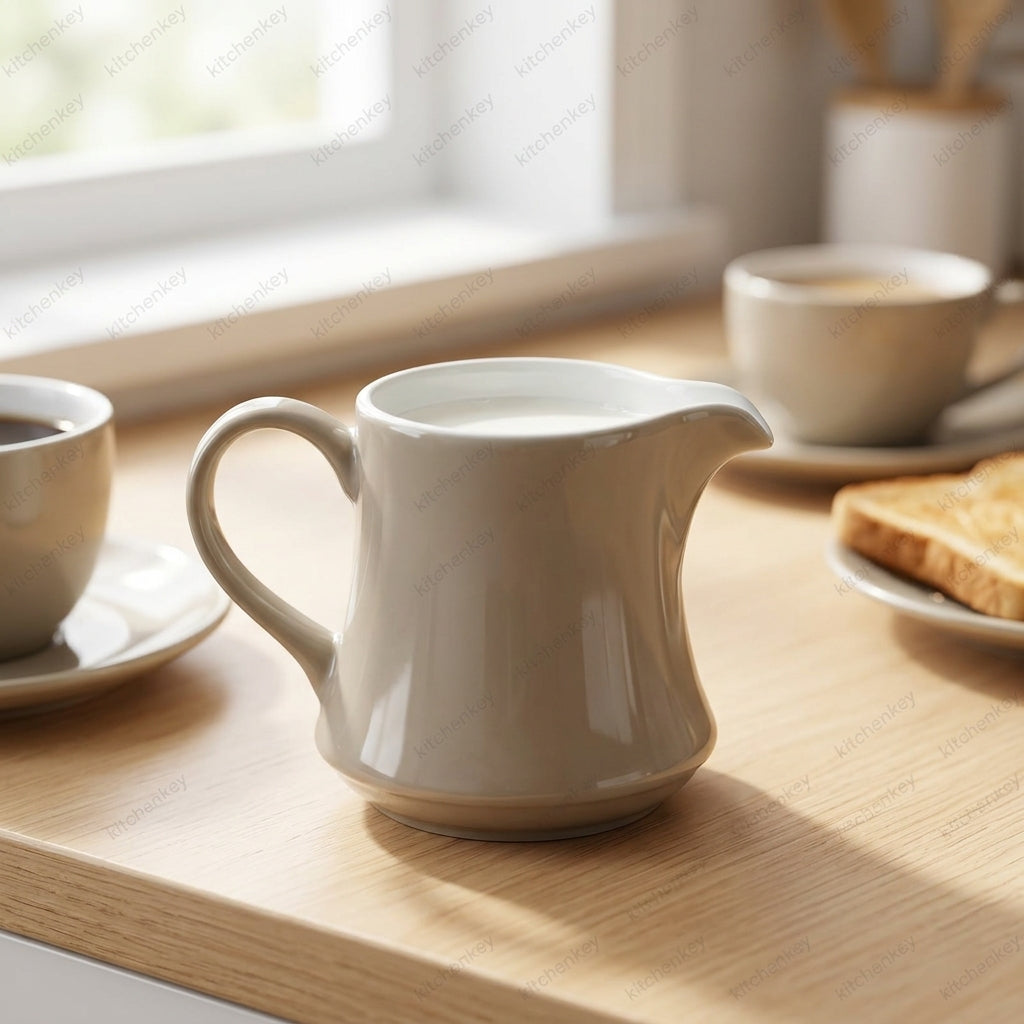 Elise Milk and Creamer Porcelain Pot  | Elegant for Tea & Coffee Serving
