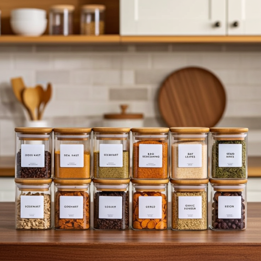 Clear 12 Spice Containers S