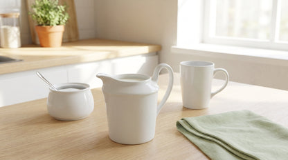 Makroon Milk and Creamer Porcelain Pot  | Elegant for Tea & Coffee Serving