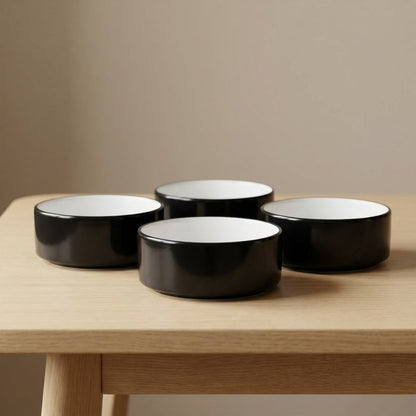 Neoblack Porcelain Bowls Set of 4 Pieces