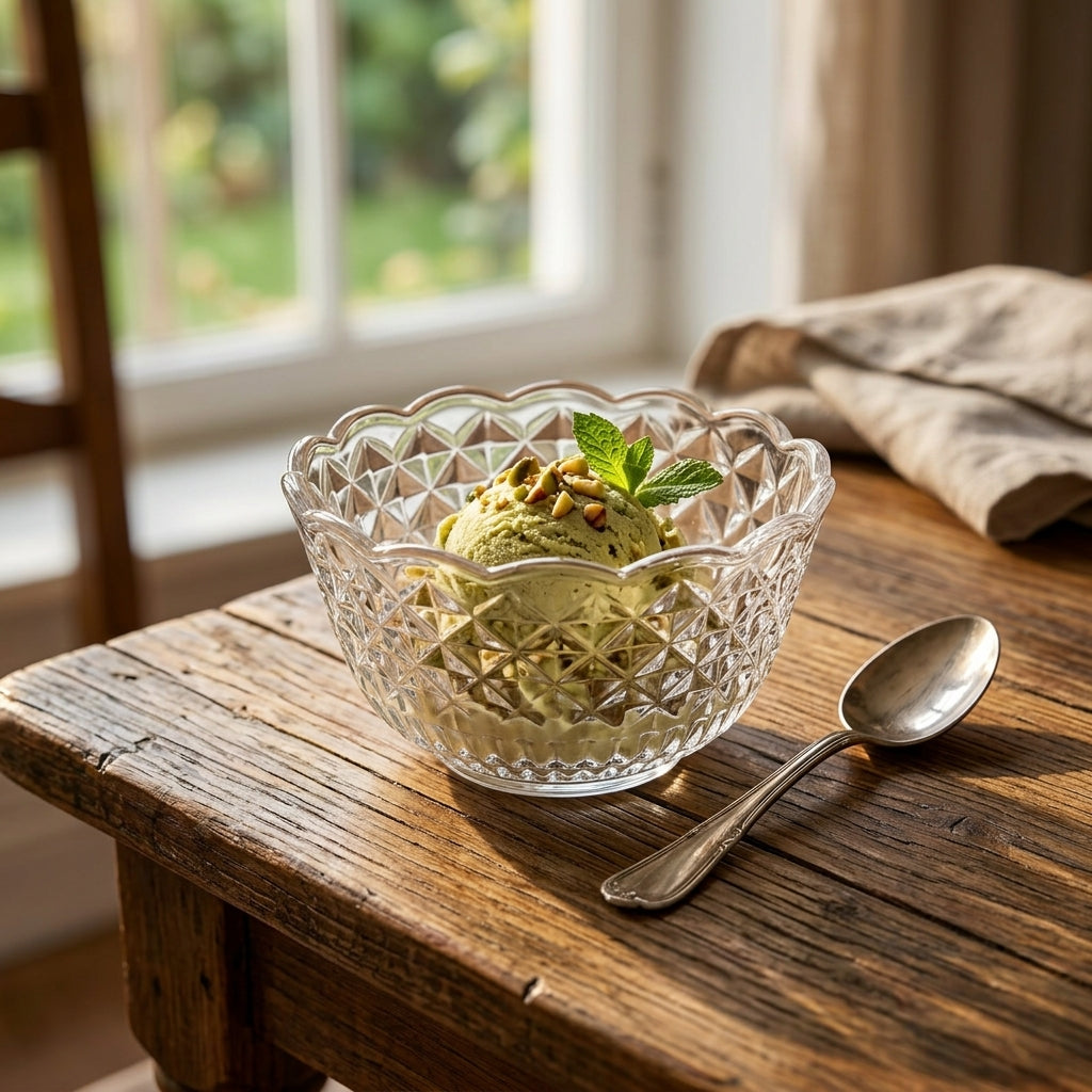 Diamond Glass Bowls Set of 6 Pieces | 11 cm bowls for everyday use