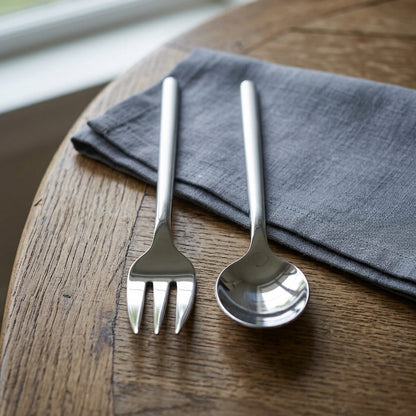 Sleek Stainless Steel 4-Piece Serving Utensil Set