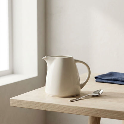 Morning Pour — 305 ml White Milk & Creamer Jug