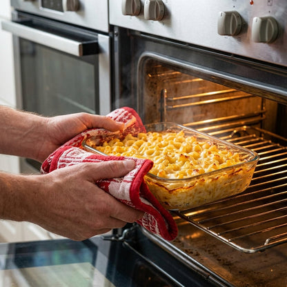 Bakroast 2-Piece Rectangular Glass Baking Dish Set | Made in Turkey