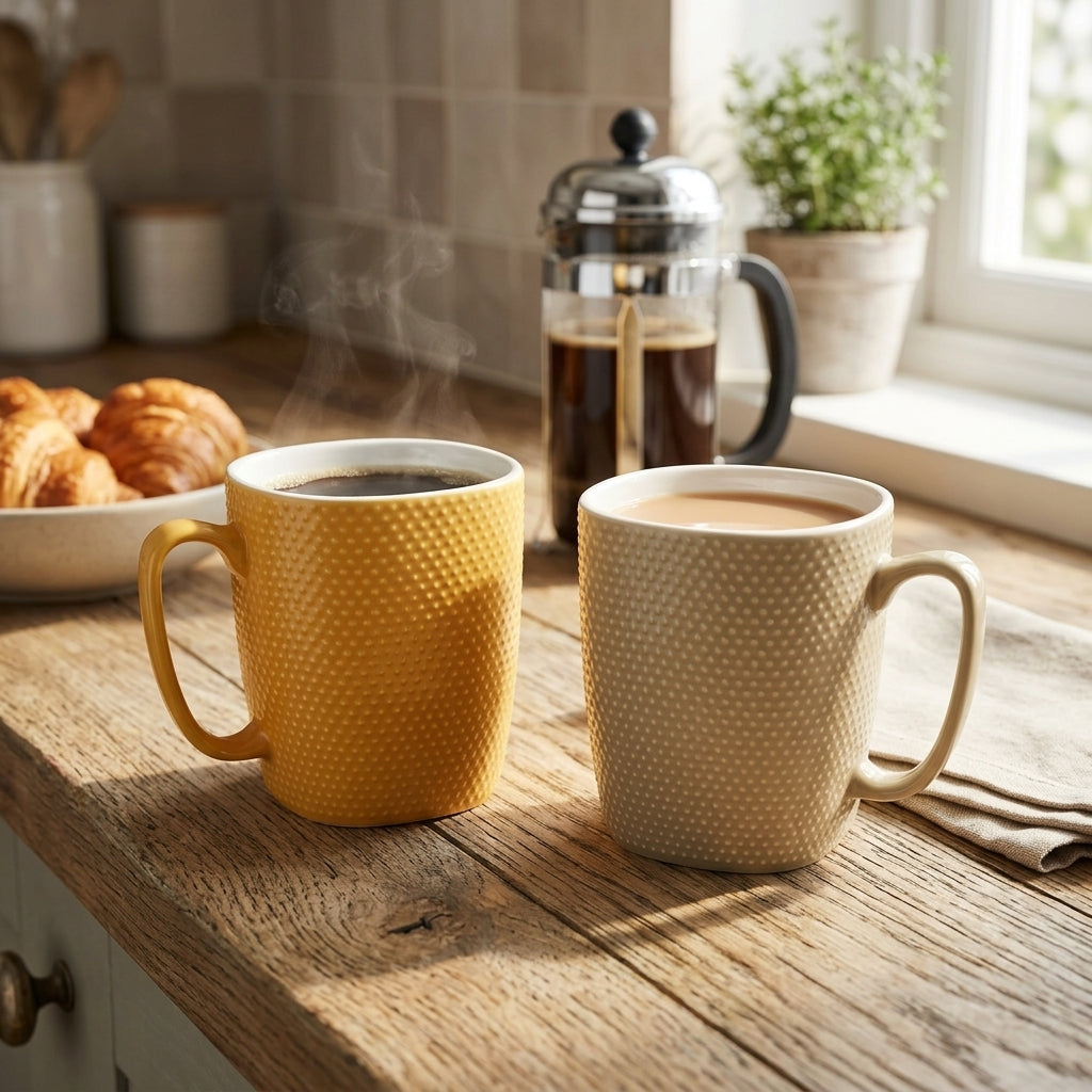 Munch Textured Mug Set for 2