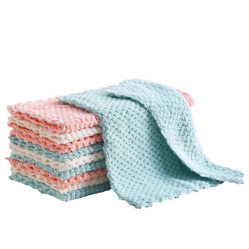 Hola Microfiber Kitchen Towels – 6 Pack Ultra-Absorbent Cleaning Cloths