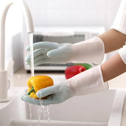 Soft-hand Rubber Gloves | Reusable Kitchen Cleaning Gloves
