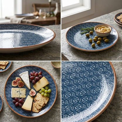 Blulev Porcelain Platter – 30cm Elegant Serving Plate | made in Turkey
