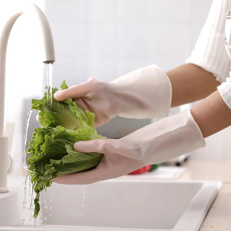 Soft-hand Rubber Gloves | Reusable Kitchen Cleaning Gloves