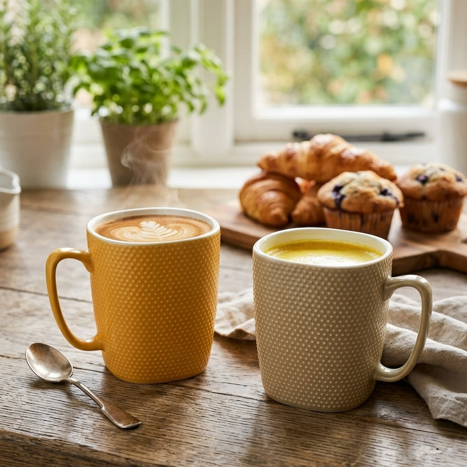 Munch Textured Mug Set for 2