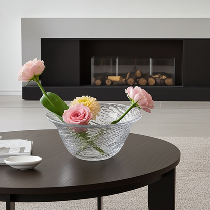 Fwaki Set of 4 Glass Bowls - 13cm Multi-Use Serving Bowls for Desserts, Snacks &; Salads