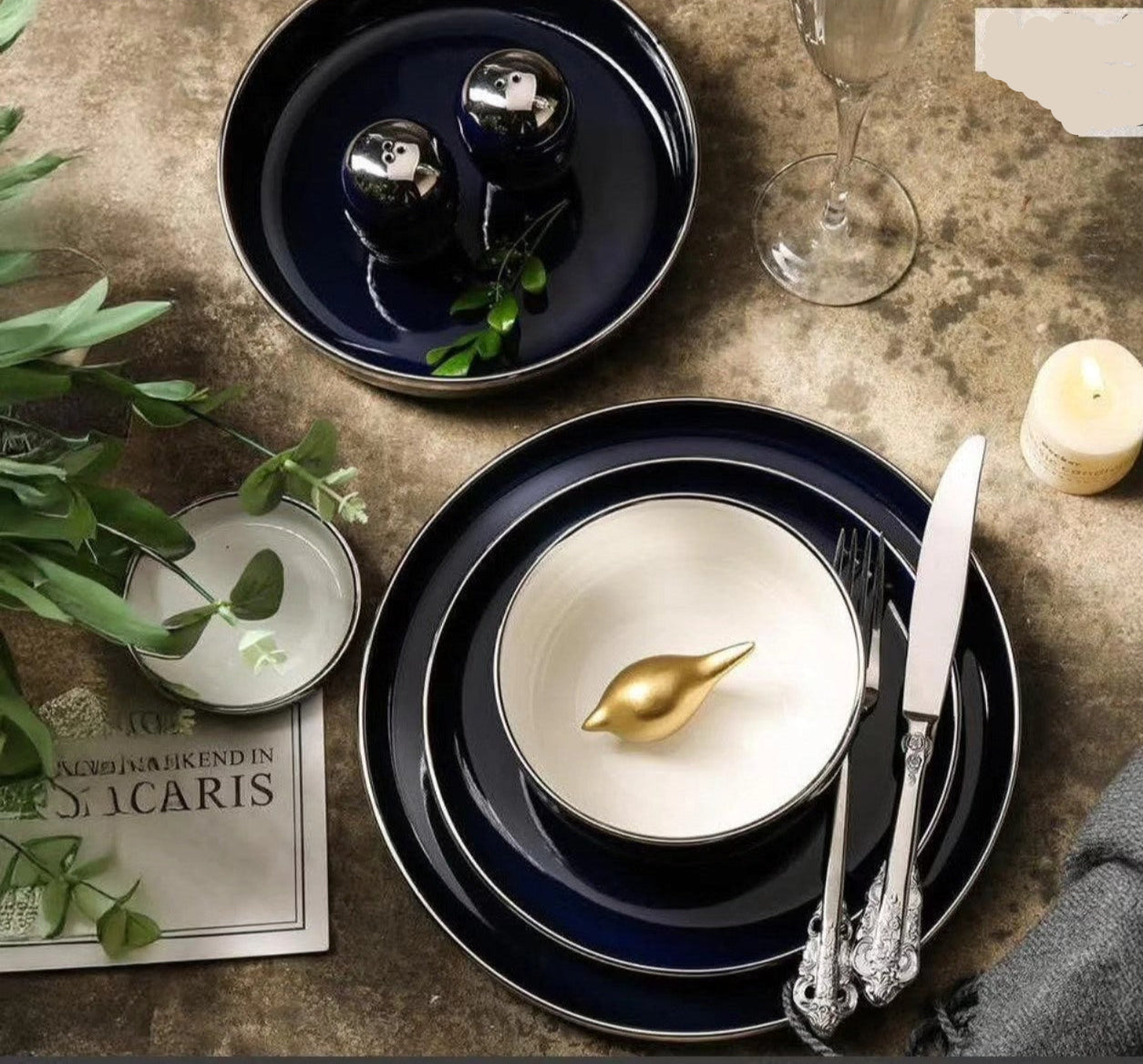 Neonavy 28 Plate Modern Porcelain Dinner Set